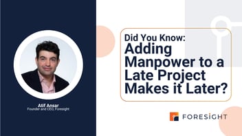 Atif Ansar blog on how adding manpower to late project makes it later in construction