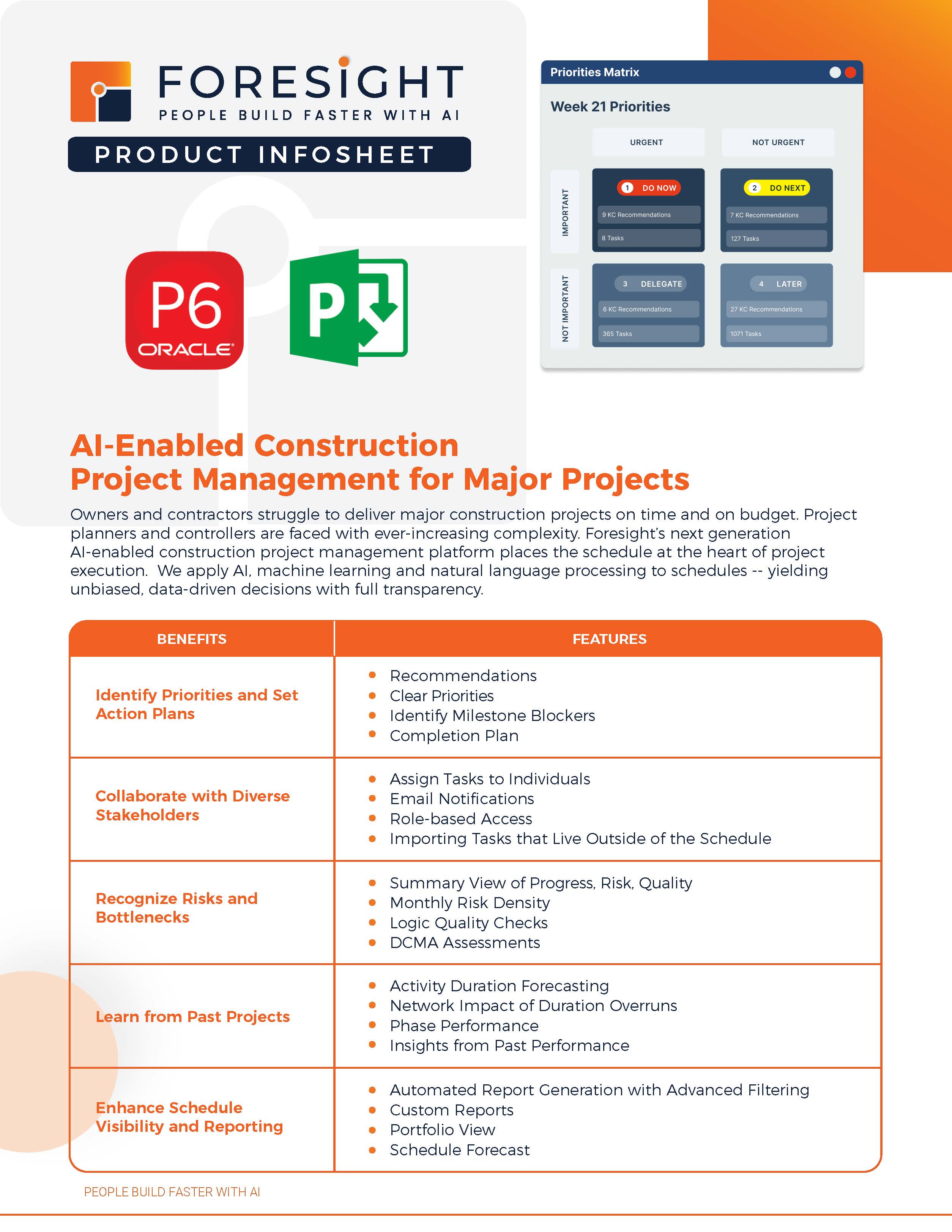 Foresight Product Infosheet